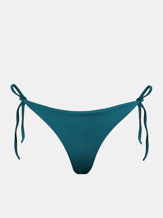 Rock Club Bikini Brazil με Κορδονάκια Teal