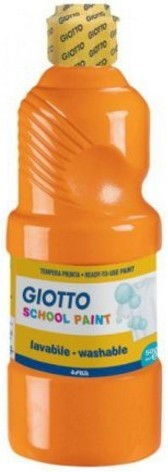 Giotto Tempera Colour Paint Orange 500ml