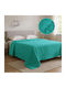 Isadore Lorraine Sofa Throw 2 Seater Jacquard 220x240cm Aqua