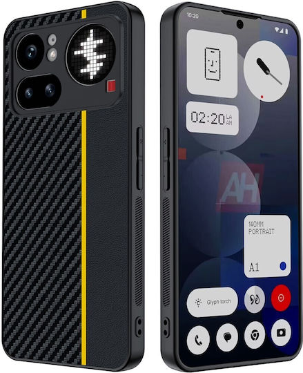 Carbon Fiber Rückseite Kunststoff Schwarz (Nichts Phone (4a) Pro)
