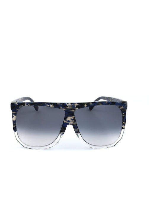 Loewe Women's Sunglasses with Multicolour Frame and Blue Lenses