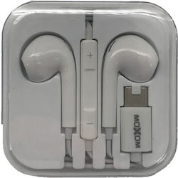 Moxom MX-EP103 In-ear Handsfree Ακουστικά με Βύσμα USB-C