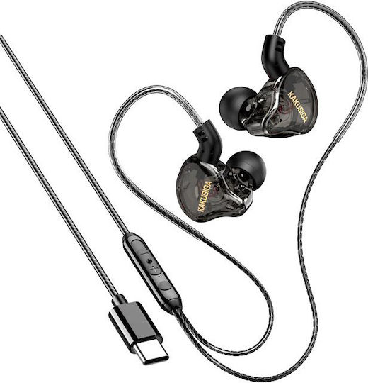 KSC-1300-BK In-ear Handsfree Ακουστικά με Βύσμα USB-C Μαύρο