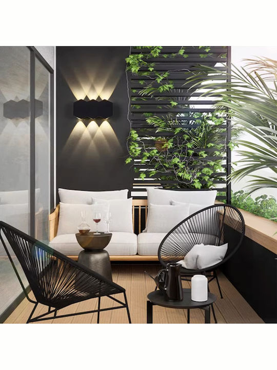 Alista Home Iluminat Exterior Montat Pe Perete Liniar Led 12W Cu Lumină Alb Cald