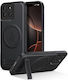 Luxury Hybrid Leather Black Back Cover (Motorola Edge 70 Fusion 5G)