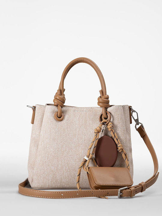 Beige Tote-Tasche für Damen