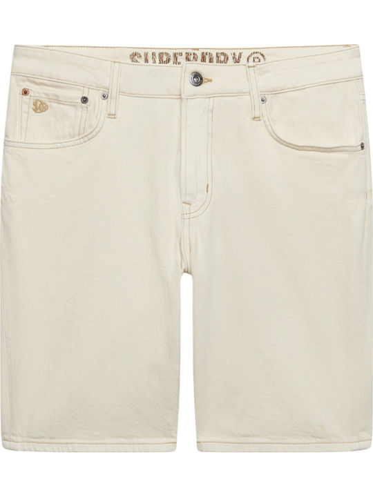 Superdry Ovin Vintage Ανδρική Βερμούδα Cream