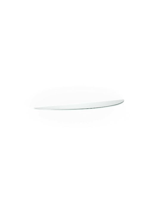 Bolis Italia Raft Rectangular De Bibliotecă Din Sticlă 16x58cm