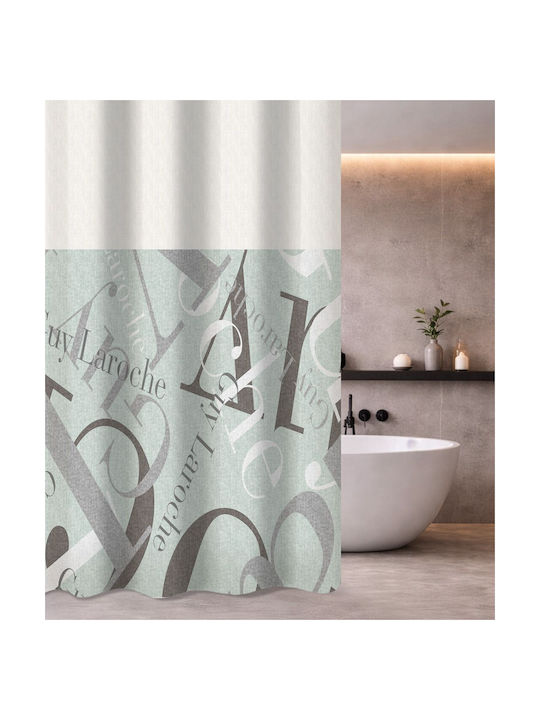 Guy Laroche Passport Fabric Shower Curtain with...