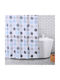 Dimitracas Round Shower Curtain 180x200cm White