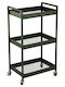 Estia Modus Kitchen Trolley Metallic 3 Tiers Green 43.5x30.5x79.5cm