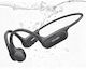 Doogee BoneAir Swim Bone Conduction / Open Ear Bluetooth Handsfree Headphones with Sweat Resistance Black