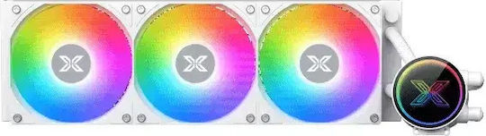Xigmatek Fenix II 360 Water Cooling AIO CPU With 3 Fans 120mm And ARGB Lighting White