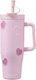 Stainless Steel Thermos Glass 1.2lt Stainless Steel with Straw
