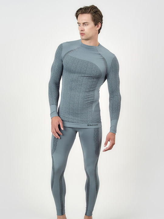Admiral Men's Thermal Long-Sleeved Shirt Gray