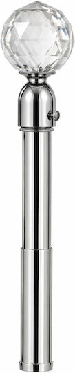 Extendable Metallic Single Curtain Pole Φ16mm 110-210cm Chrome