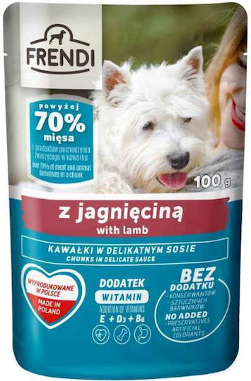 Frendi Hrana Umedă Pentru Câini Cu Miel și Carne 24x100gr