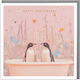Ευχετήρια Κάρτα Φάκελο Happy Anniversary Penguin/15x15 Lola Desing