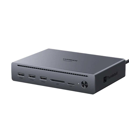 Ugreen U712 USB-C Dockingstation mit DisplayPort Ethernet Grau