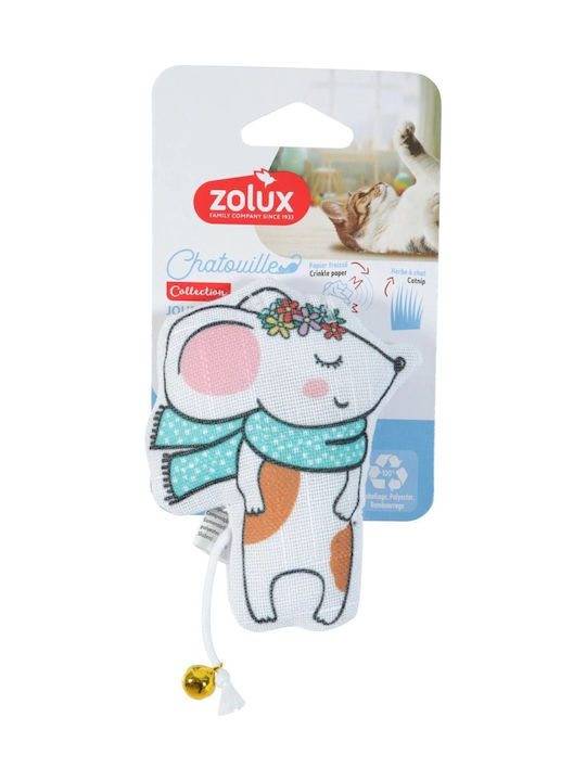Unizoo Zolux Cat Toy Bell Catnip Mouse Scarf Ch...