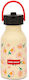 Hello Hossy Sticlă Pentru Copii Din Oțel Inoxidabil Cu Pai Springtime 350ml