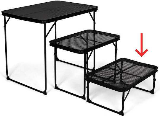 Kampa Τραπέζι Μεταλλικό για Camping Πτυσσόμενο 40x60x27cm