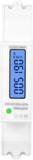 Single-phase Electric Energy Meter Sinotimer 230v Ac 50hz 5 100 A Illuminated Led Digital Display Dds519mr