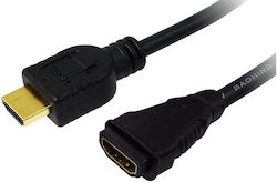 LogiLink CH0058 HDMI 1.4 HDMI Мъжки - HDMI Женски 5м Черен