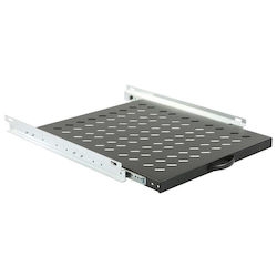 Sliding Shelf Mirsan Mr.hrk60.01 Server Cabinet 482 X 345 X 45 Mm D=600 Mm Ventilated 4-point Mounting 30 Kg Load Black