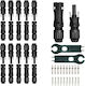 Set 10 Conectori MC4 Evo2 Onuvio Panouri Solare Fotovoltaice Masculin Feminin 1500v 50a Cablu 6mm2 Certificat Ce Rohs Ip67 Rezistent La Apă