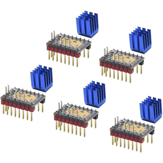 Kingprint Tmc2209 V1.2 Driver Motor Pași 2.8a Peak Ultra-silențios Stealthchop2 Uart/step-dir 1/256 Microstep Compatibil Skr V1.3/pro Imprimante 3D Fdm