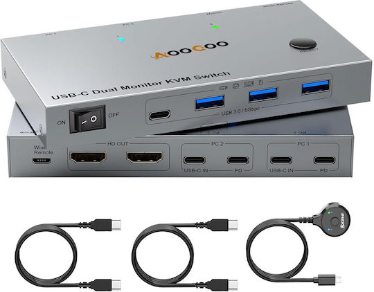 B0F8B8W4TW KVM & Data Switch με USB-C / USB 3.0 / USB / HDMI