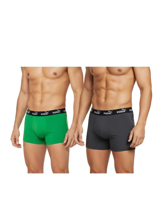 PUMA Men's Boxers Gray/Silver 2Pack