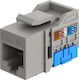 Keystone Module RJ45 77951 Cat 6a UTP Slim & Short Toolfree Grey DM131154