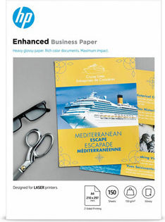 Hp Enhanced Business Glossy Laser Photo Paper Cg965a Photo Paper Glossy White A4 150 G/m² 150 Pcs Laser Double-sided Printing