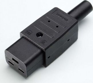 Bachmann IEC C19 - IEC C19 Cable Μαύρο 915.174
