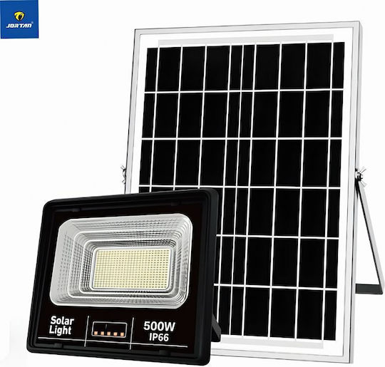 Jordan Ηλιακό Φωτιστικό Δαπέδου 500W Ψυχρό Λευκό 6500K με Αισθητήρα Κίνησης, Φωτοκύτταρο και Τηλεχειριστήριο IP66