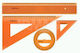 ErichKrause Set Transparent Geometric Tools 30cm Orange