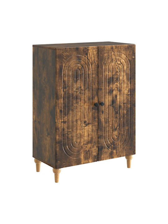 Μπουφές Ξύλινος Καπνισμένο Ξύλο Δρυός 66x34.5x90cm