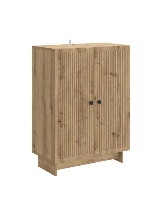 Sideboard from Wood & Metal Oak 66x34.5x90cm