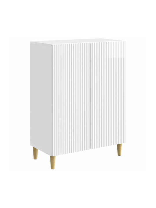 Wooden Sideboard White 66x34.5x90cm