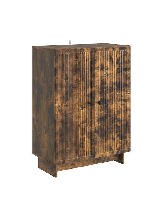 Sideboard Made of Wood & Metal Smoked Oak Wood ...