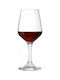 Borgonovo Contea Set Glasses for White and Red Wine Made of Glass in Red Colour 6 Pieces