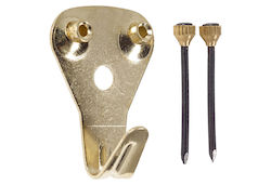 Lux Tools Γαντζάκια Κάδρου Μπρονζέ 2τμχ