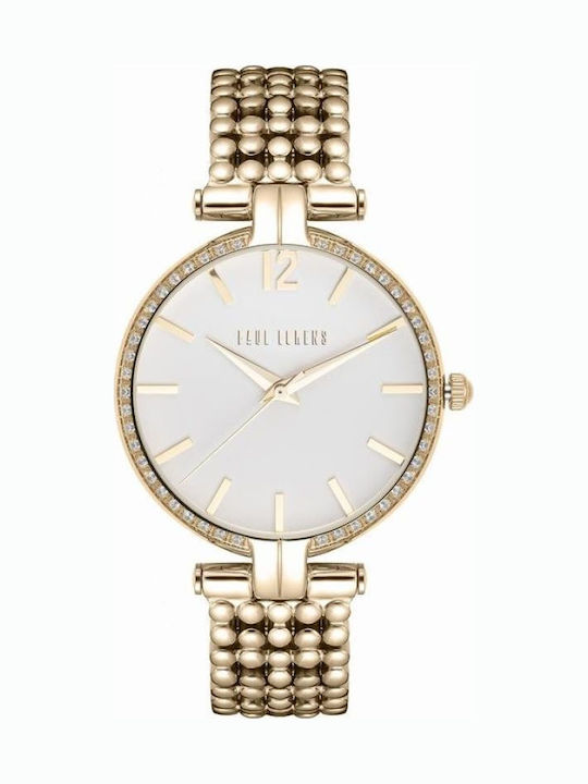 Paul Lorens Womens Watch 36mm Battery With Silver Metal Bracelet