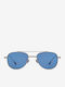 Projekt Produkt Men's Sunglasses with Silver Metallic Frame and Mirror Lens 476456