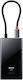 Baseus Hub 4 Θυρών USB 3.0 με σύνδεση USB-C / USB-A Γκρι