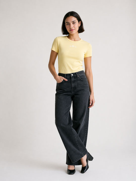 Only Women's T-shirt Yellow