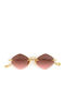 Eyepetizer Unisex Sunglasses with Gold Frame and Gradient Lenses 502254