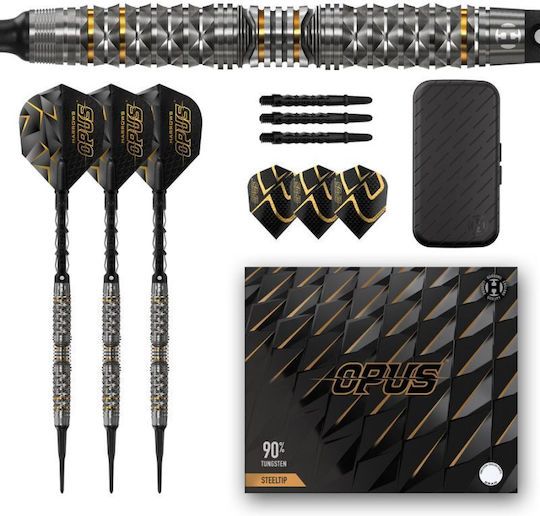 Harrows Opus 90% Soft Tip Darts Schwarz